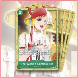 ONE PIECE TCG: THE WORLD'S CONTINUATION ST16 P-059 x4 GREEN Starter Deck Uta - Image 1