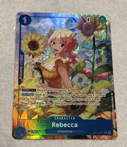 Rebecca OP15-053 SR Alt Art Parallel English One Piece TCG Adventure Kami Island - Image 1