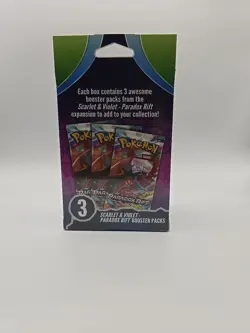 Pokemon Scarlet & Violet Paradox Rift Booster Hanger Box 3 Pack Sealed Lot Of 2 - Image 2