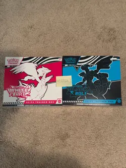 Pokemon Black Bolt and White Flare Elite Trainer Box ETB Set of 2 - Image 1