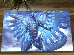 Ygomat Playmat Blue-eyes Chaos Max Dragon TCG CCG Pad Trading Card Game Play Mat - Image 1