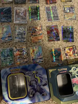 45 Rare EX, GX, V, and VMAX pokemon cards with boxes - Image 4