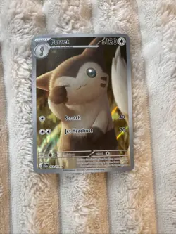 Pokemon TCG Furret Illustration Rare Card 168/159 2025 Journey Together - Image 1