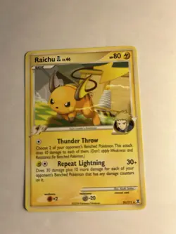 Raichu GL 31/111 Rising Rivals SP Gym Leader Pokemon Card Lightly Played - Image 3