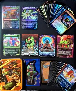 MTG TMNT TCG Card Bundle x75 Cards FOIL RARES, BORDERLESS, C, UC~PACK FRESH🔥 - Image 1