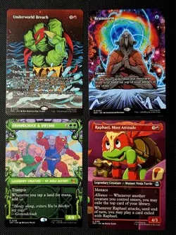 MTG TMNT TCG Card Bundle x75 Cards FOIL RARES, BORDERLESS, C, UC~PACK FRESH🔥 - Image 5