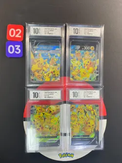 4sheets Pokemon TCG Chinese Pikachu V UNION S-P 109-112 Promo card Grade10 0203 - Image 1