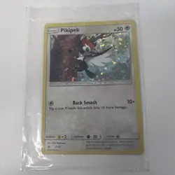 Pokemon Pikipek 11/12 McDonald's 2017 Holo Promo Card Basic Rock Smash - Image 1