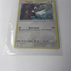 Pokemon Pikipek 11/12 McDonald's 2017 Holo Promo Card Basic Rock Smash - Image 3