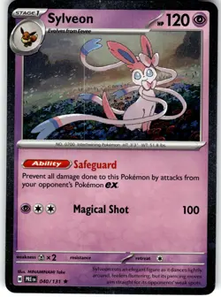 Sylveon - (Cosmos Holo) Rare Miscellaneous Cards & Products 040/131 LP - Image 1