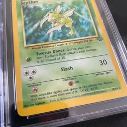 1999 Vintage Scyther #10 Holo Rare Jungle CGC 8 NM/MINT Graded Pokemon Card Slab - Image 4