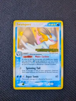 Swampert 11/106 EX EMERALD Reverse Holo STAMPED Pokemon Card - Image 2