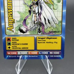 Angewomon BO-16 1st Edition Digimon Card 2000 Bandai Series 1 Digi-Battle - Image 3