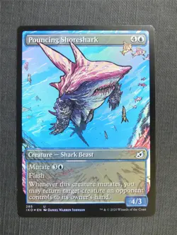 Pouncing Shoreshark Showcase Foil - IKO - Mtg Card - Image 1