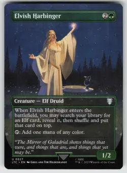 Elvish Harbinger (Borderless) U Commander: The Lord of the Rings: Tales of Middl - Image 1