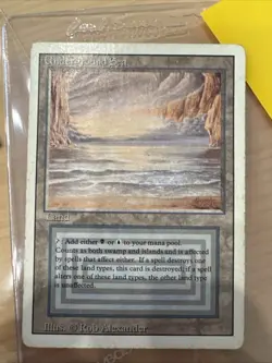 Magic the Gathering Revised Edition Dual Land Underground Sea HP - Image 3