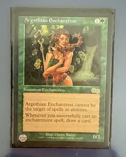 Magic The Gathering MTG Argothian Enchantress 234 SP Urza's Saga! Rare NM+ - Image 1