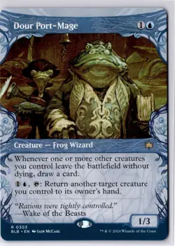 Dour Port-Mage (Showcase) Bloomburrow Regular NM R 0303 - Image 1