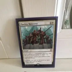 Magic: The Gathering Flawless Maneuver Commander 2020 Instant Rare White 18/322 - Image 1