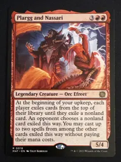 1x Plargg and Nassari (018) March of the Machine: The Aftermath MAT LP MTG Magic - Image 1