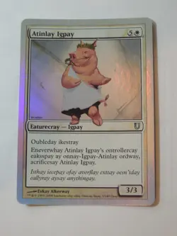 MTG - FOIL - Atinlay Igpay - Unhinged - NM - Image 1