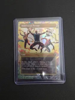 Multiversal Passage MTG Marvel's Spider-Man Rare 206 Borderless Foil - Image 1