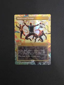 Multiversal Passage MTG Marvel's Spider-Man Rare 206 Borderless Foil - Image 3