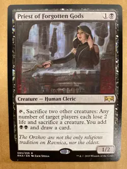 MTG 1x Priest of Forgotten Gods 83 Ravnica Allegiance Magic the Gathering x1 NM - Image 1
