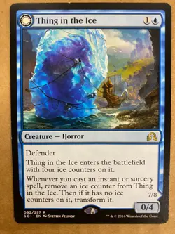 MTG 1x Thing in the Ice # 92 Shadows over Innistrad Magic the Gathering x1 NM - Image 1
