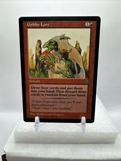 Goblin Lore - #99 Uncommon NM [Portal Second Age 1998] MTG - Image 1