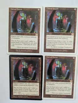 4 Cursed Totem MTG NM Free shipping with trackin - Image 1