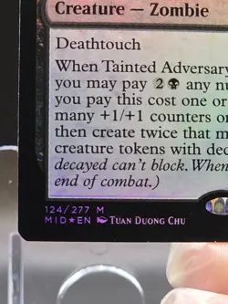 Tainted Adversary Innistrad: Midnight Hunt Foil - Image 3