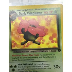 Dark Vileplume 30/82 Pokemon Team Rocket Non Holo WOTC TCG NM - Image 2