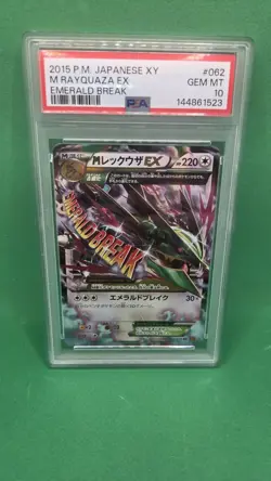 Pokemon TCG M Rayquaza EX Emerald Break XY 1st Edition 062/078 PSA 10 GEM MINT - Image 1