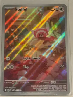 Pokemon TCG Stufful 154/132 Illustration Rare English Mega Evolution NM - Image 1