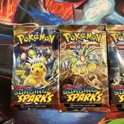 Pokemon TCG Surging Sparks Booster Pack Art Set (4 Pack) NEW & SEALED - Image 3