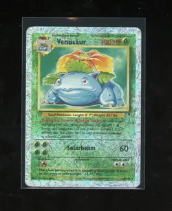 2002 Pokemon Legendary Collection Venusaur 18/110 Reverse Holo Foil WOTC - Image 1