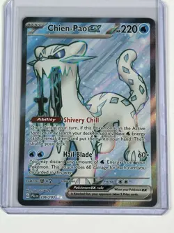 Chien-Pao ex 236/193 Sv02: Paldea Evolved Holo Pokemon TCG Card - Image 1