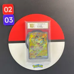 Pokemon card M3 100/080 Meowth ex SR Scarlet & Violet Zero Grade10 - Image 1