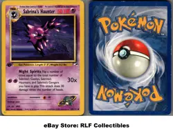 2000 Pokemon, Gym Heroes, #58/132 Sabrina's Haunter, 1st Edition, Uncommon - Image 1