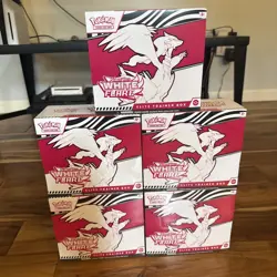 Pokemon TCG White Flare Lot of 5x Elite Trainer Box. Unopened and Sealed - Image 1