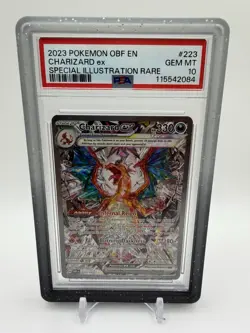 Pokemon TCG Obsidian Flames Charizard ex Special Illustration Rare 223/197 PSA … - Image 1