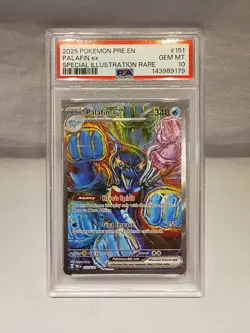Pokemon TCG Palafin EX 151/131 Prismatic Evolutions SIR PSA 10 - Image 1