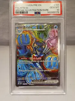 Pokemon TCG Palafin EX 151/131 Prismatic Evolutions SIR PSA 10 - Image 2