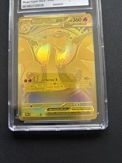 Mega Charizard X ex 130/094 Me02: Phantasmal Flames Holo CGC 9 MINT Pokemon TCG - Image 4
