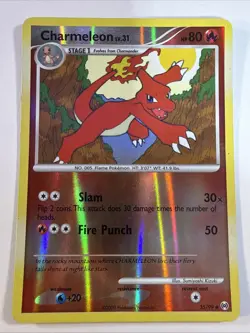 Pokemon Charmeleon 35/99 Reverse Holo Arceus - Image 1