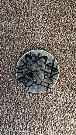 Pokemon TCG Nintendo WOTC Vintage Meowth Collectible Foil Flip Coin 2000 - Image 1