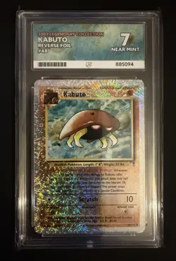 Ace Graded Pokemon legendary collection reverse holo kabutops - Image 1