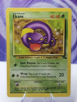 Pokemon Ekans Fossil Unlimited 46/62 LP - Image 1