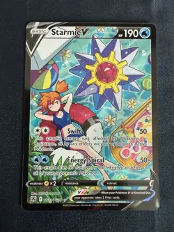 Pokemon TCG Starmie v Astral Radiance Holo Ultra Rare Full Art TG13/TG30 - Image 1